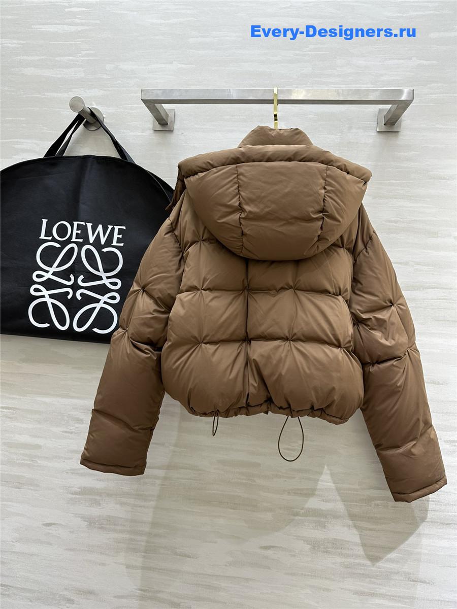 L0ew* minimalist hooded down jacket