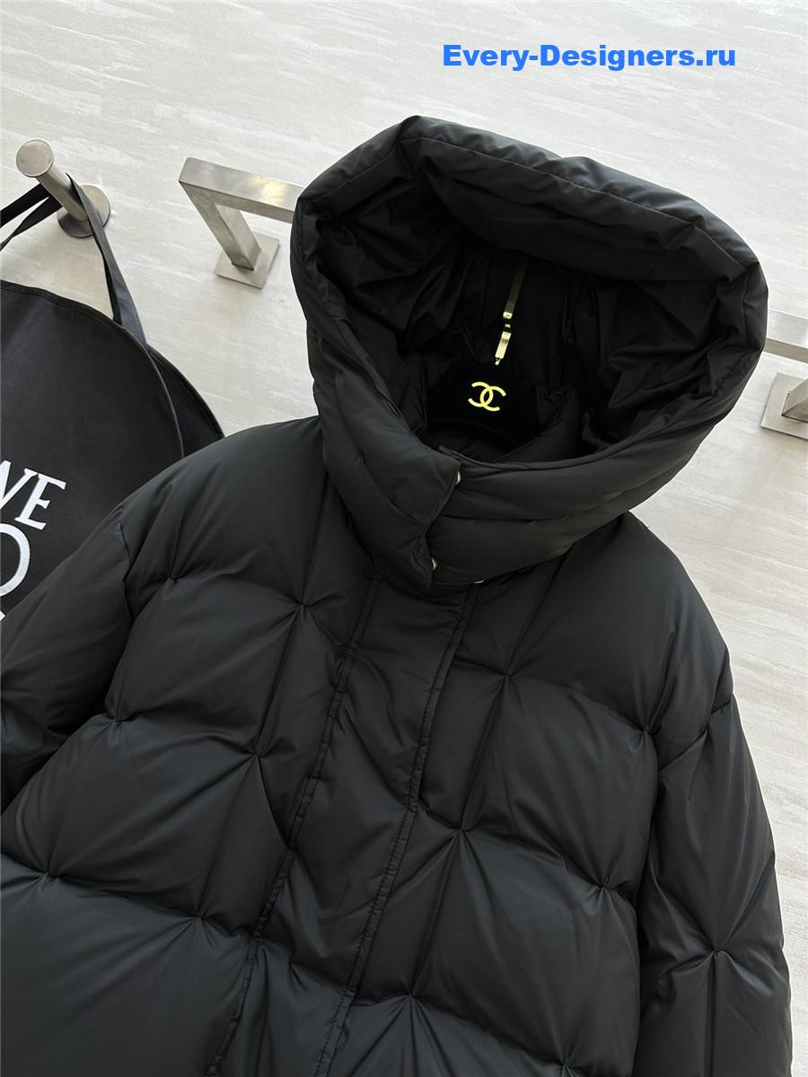 L0ew* minimalist hooded down jacket