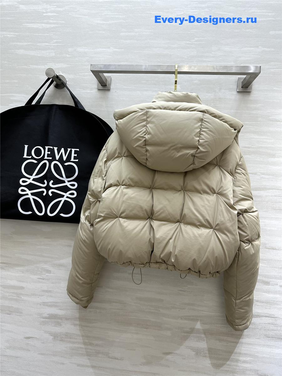 L0ew* minimalist hooded down jacket