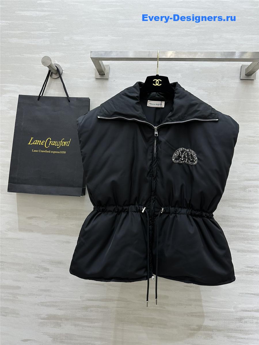 a1exa*der Mcqv*en rhinestone down vest