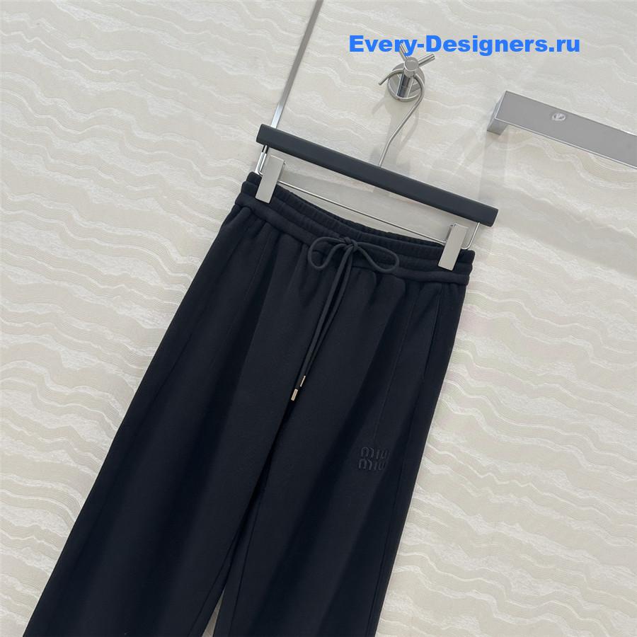 M1um1u cotton velvet straight pants