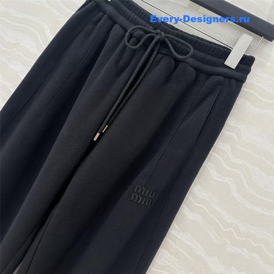 M1um1u cotton velvet straight pants