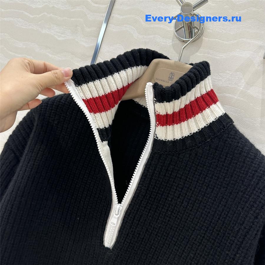 BC Cashmere Half-Zip Turtleneck Sweater