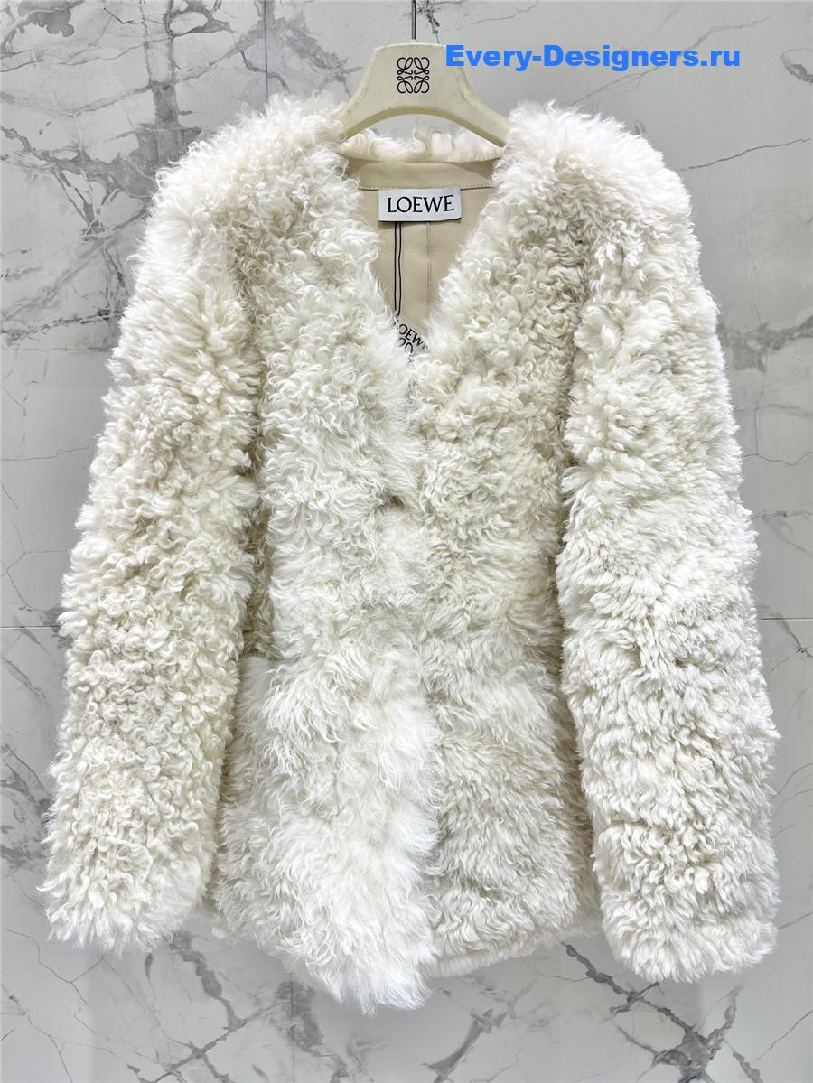 L0ew* shearling fur coat