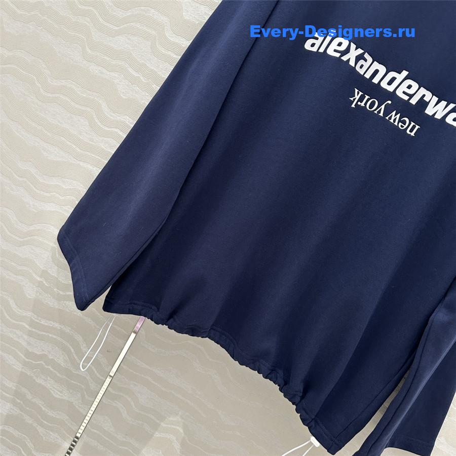 A1exa*der wang loose sweatshirt navy