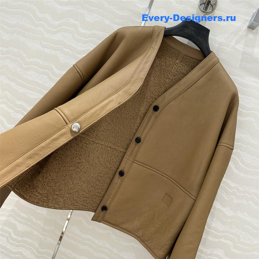 L0ew* lamb fur coat