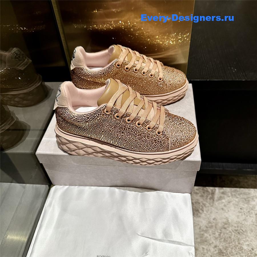 j1m*y ch00 gold D1am0nd sneakers