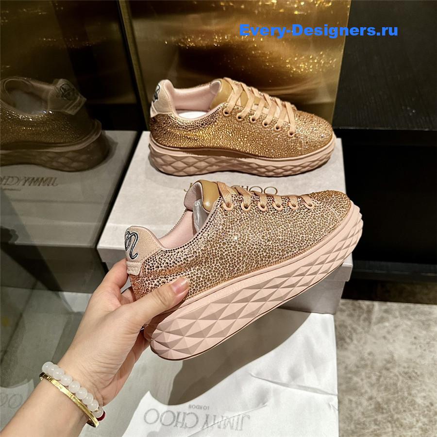 j1m*y ch00 gold D1am0nd sneakers
