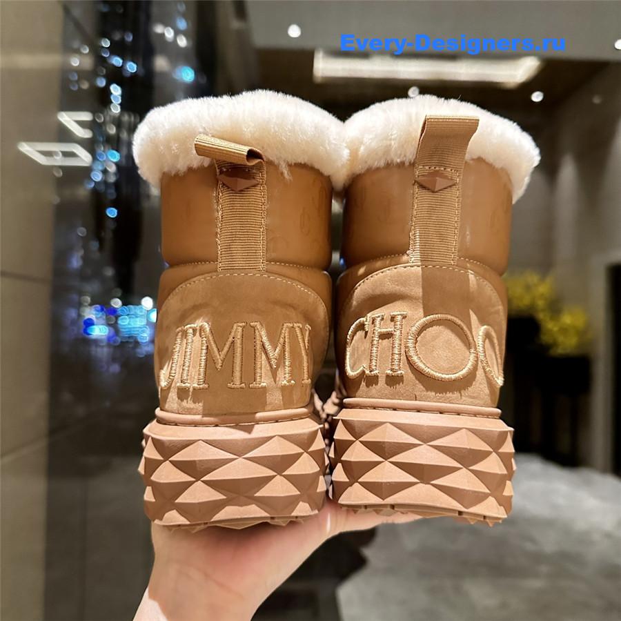 J1m*y Ch00 xan leather snow boots