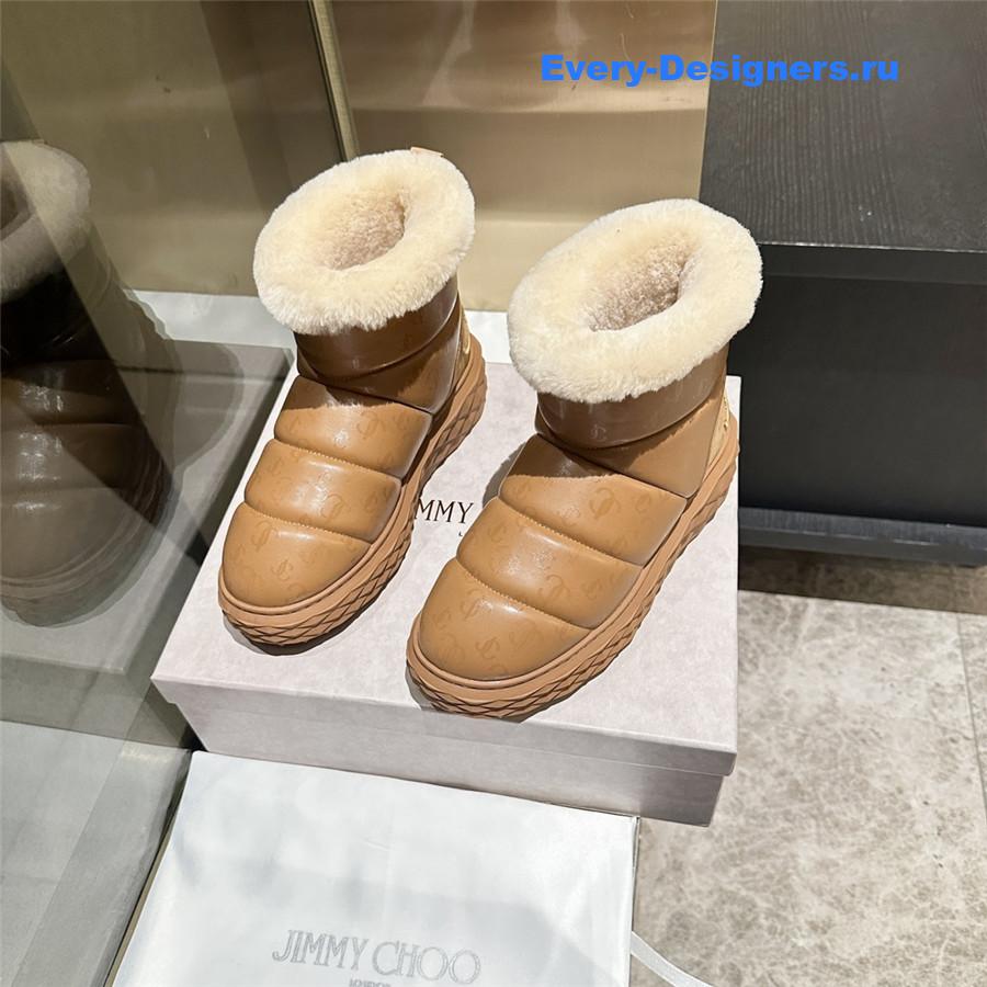 J1m*y Ch00 xan leather snow boots