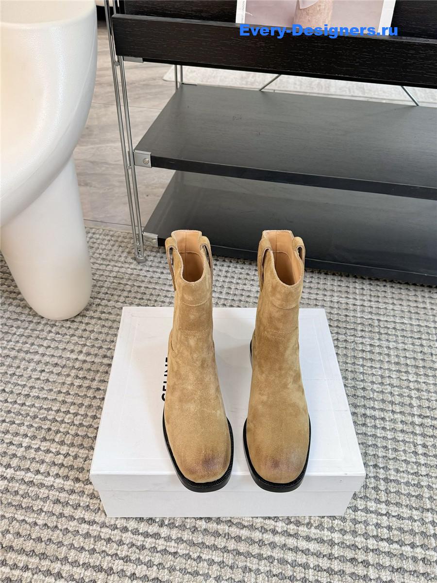 Ce1i*e western cowboy boots beige