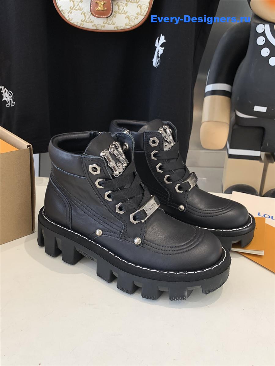 l0vis Vvtt0n lv checker ankle boot black