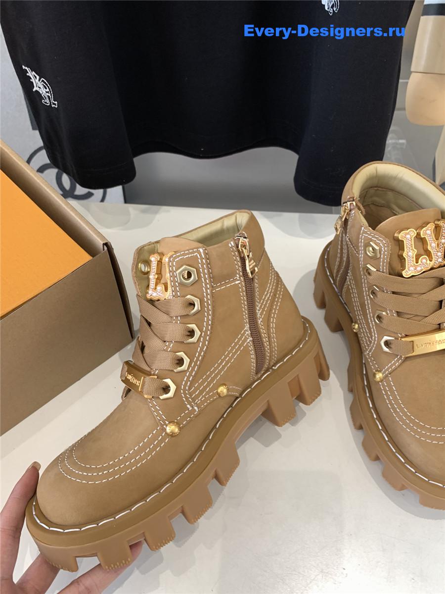 l0vis Vvtt0n lv checker ankle boot brown