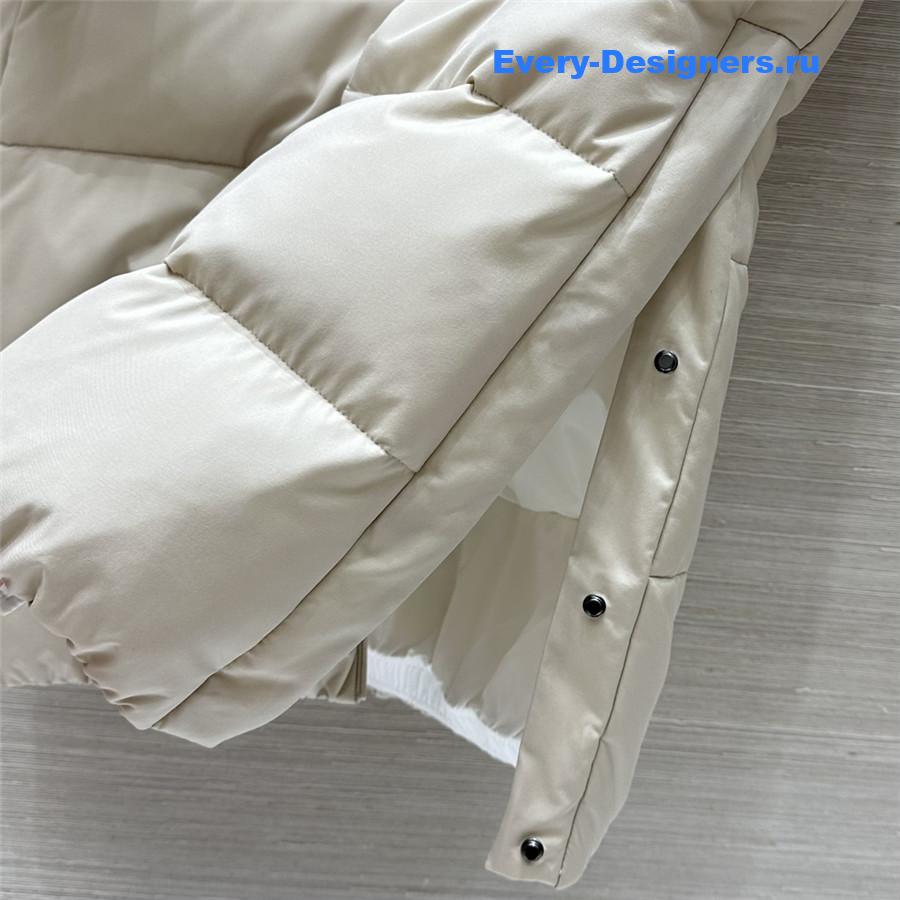 BC hooded long down jacket