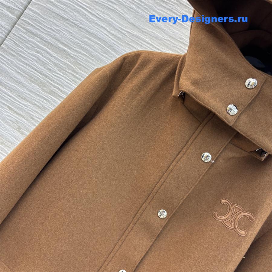 Ce1i*e cropped wool jacket