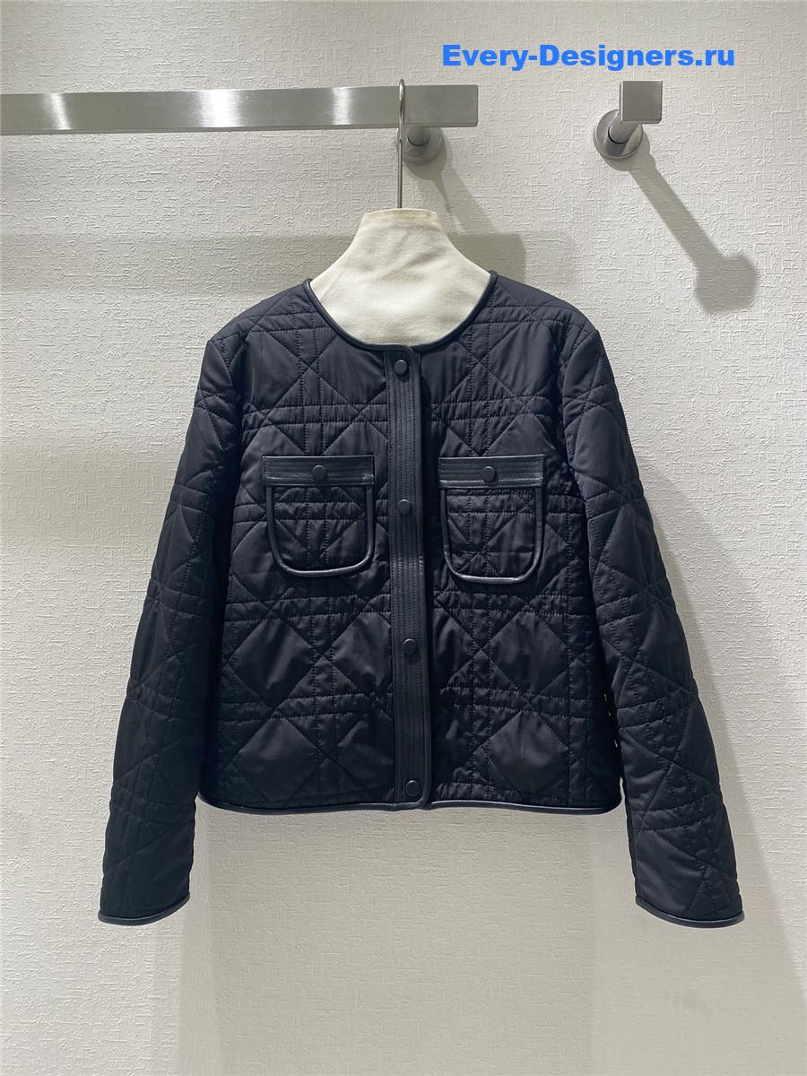D10r patchwork leather single-breasted jacket