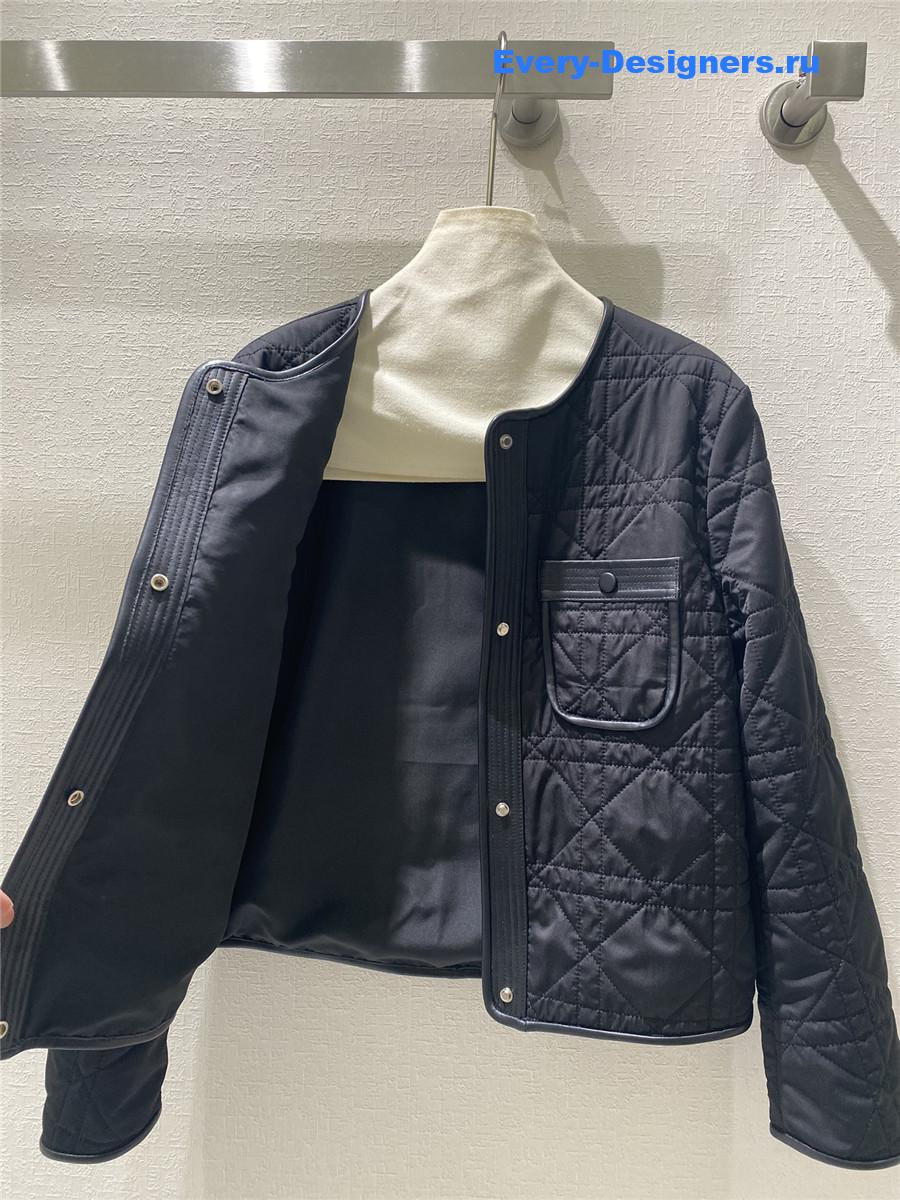 D10r patchwork leather single-breasted jacket