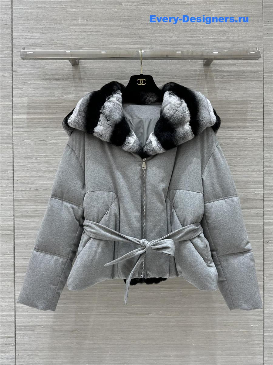 L0r0 P1ana hooded wool and cashmere down jacket