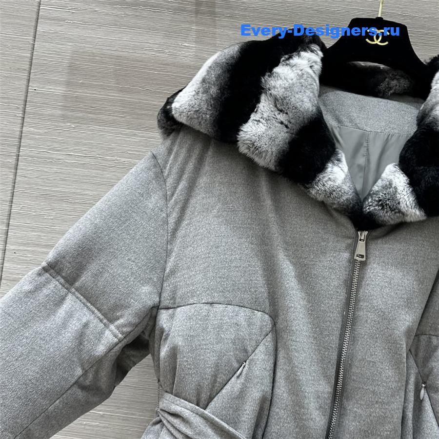 L0r0 P1ana hooded wool and cashmere down jacket
