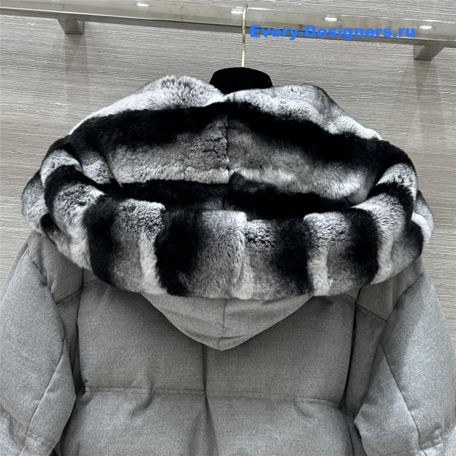 L0r0 P1ana hooded wool and cashmere down jacket