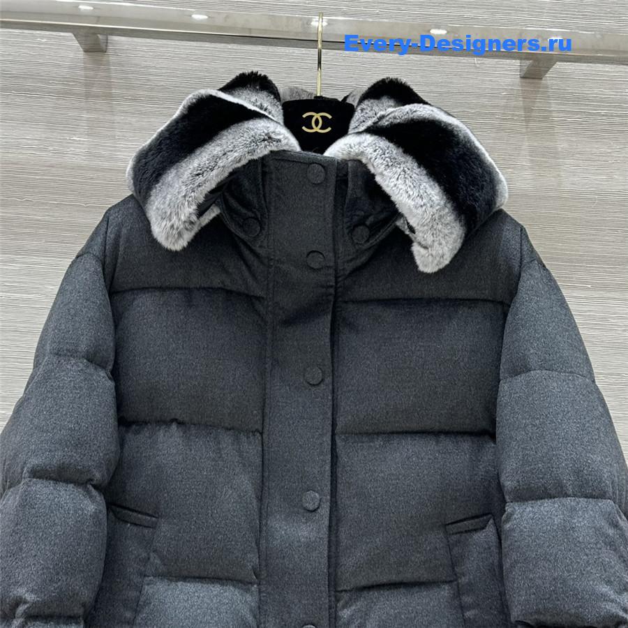 L0r0 P1ana wool and cashmere down jacket