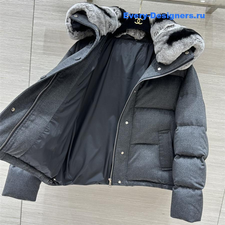 L0r0 P1ana wool and cashmere down jacket