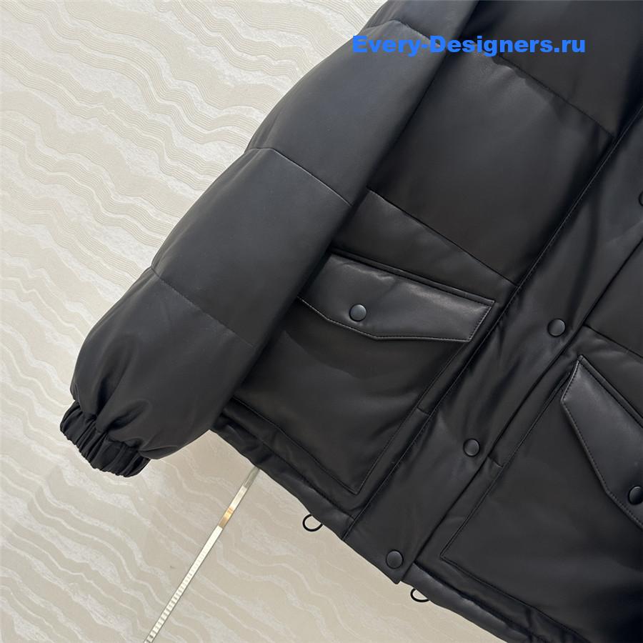 M1um1u lambskin down jacket