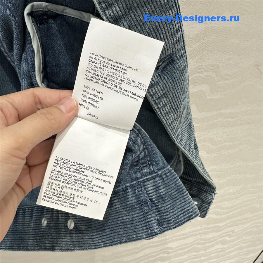 M1um1u denim corduroy vest