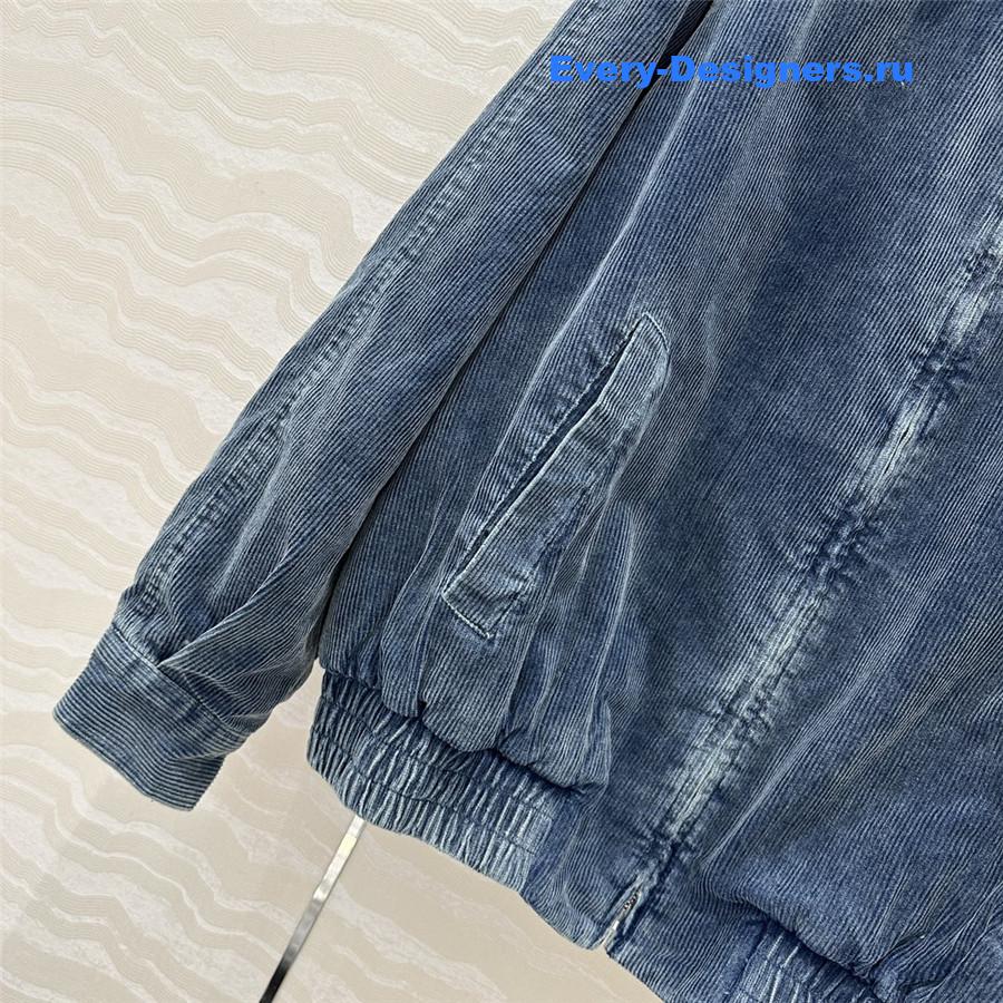 M1um1u denim corduroy jacket cotton coat