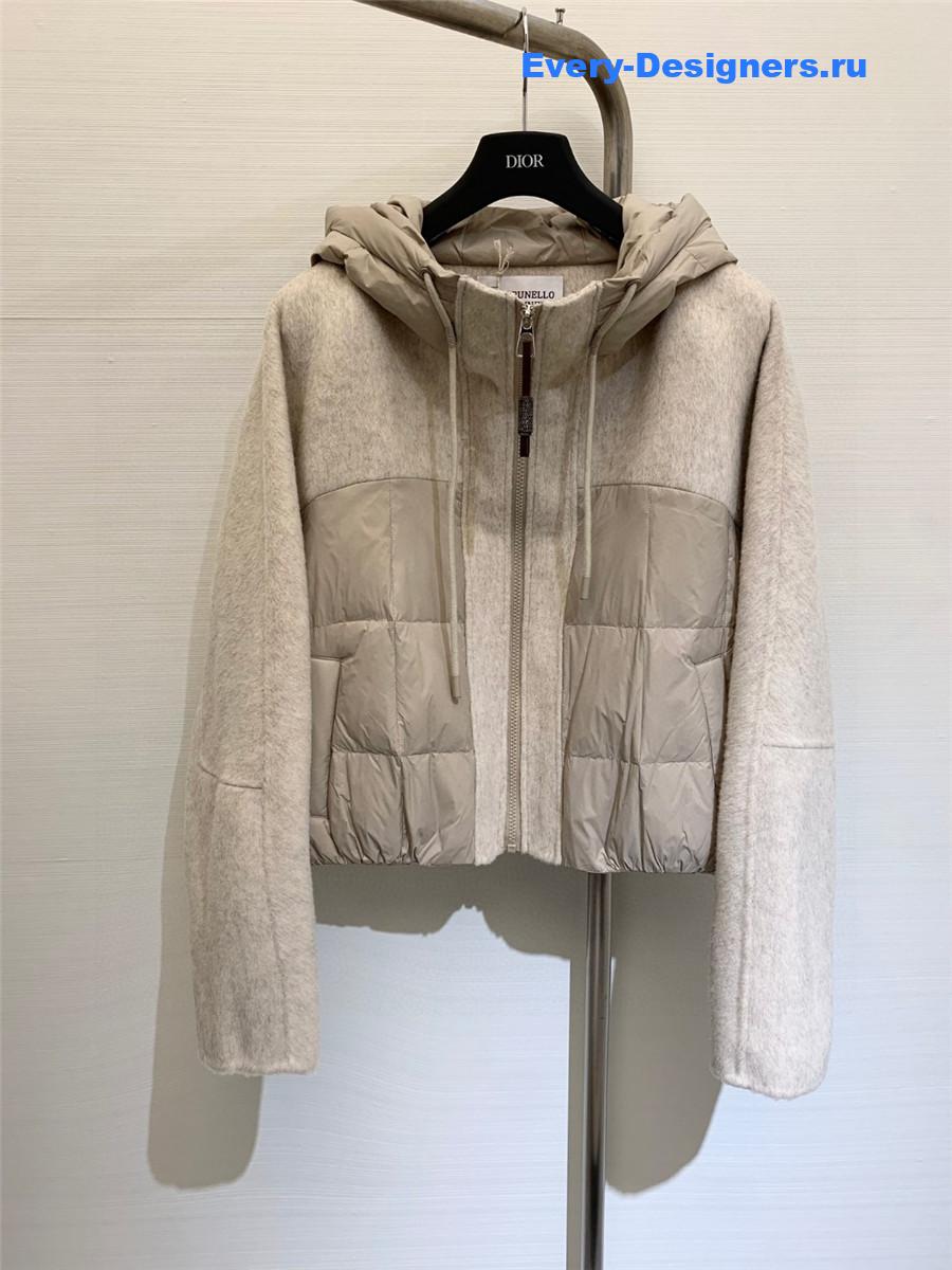 BC down hooded fleece jacket
