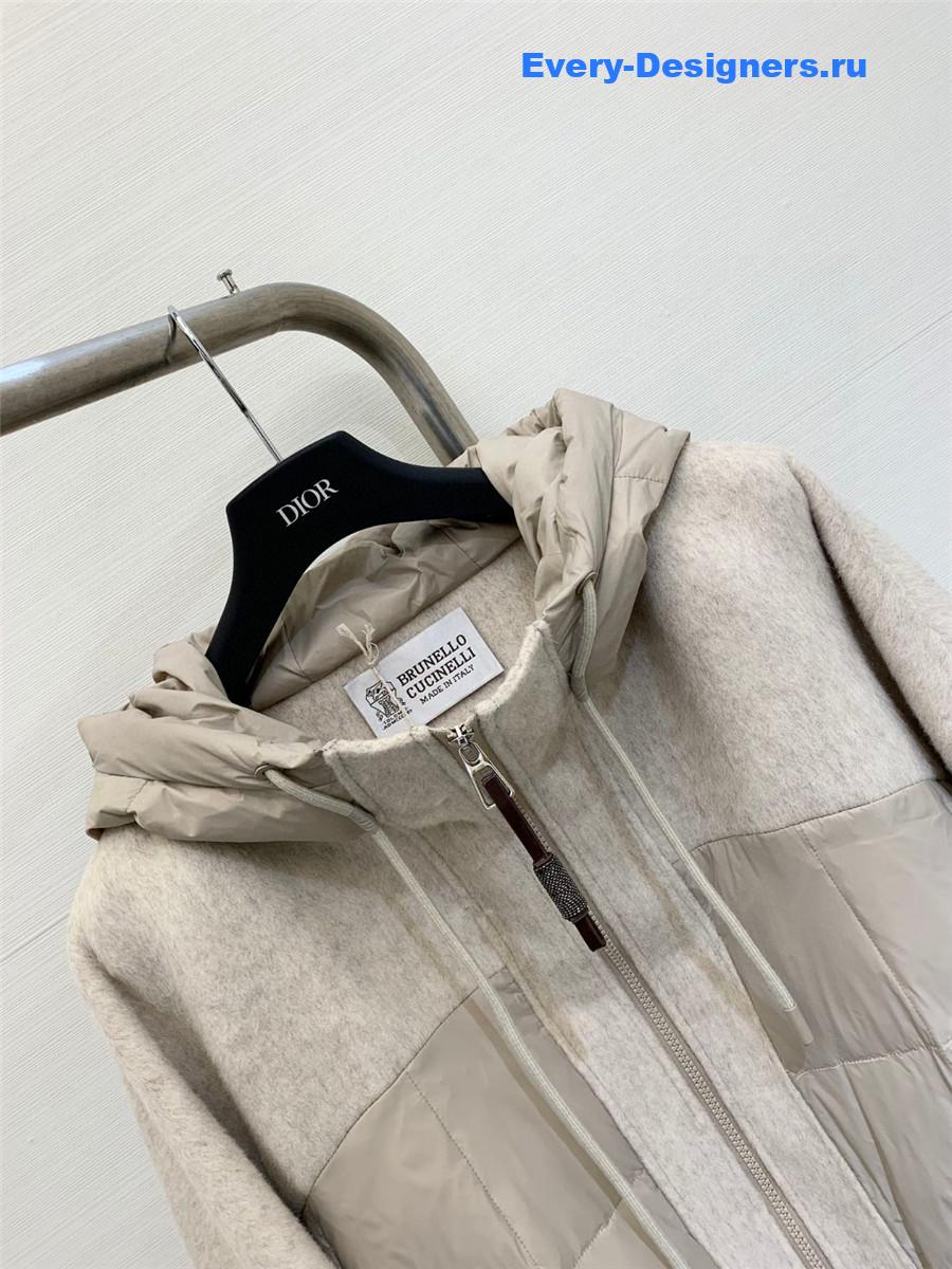 BC down hooded fleece jacket