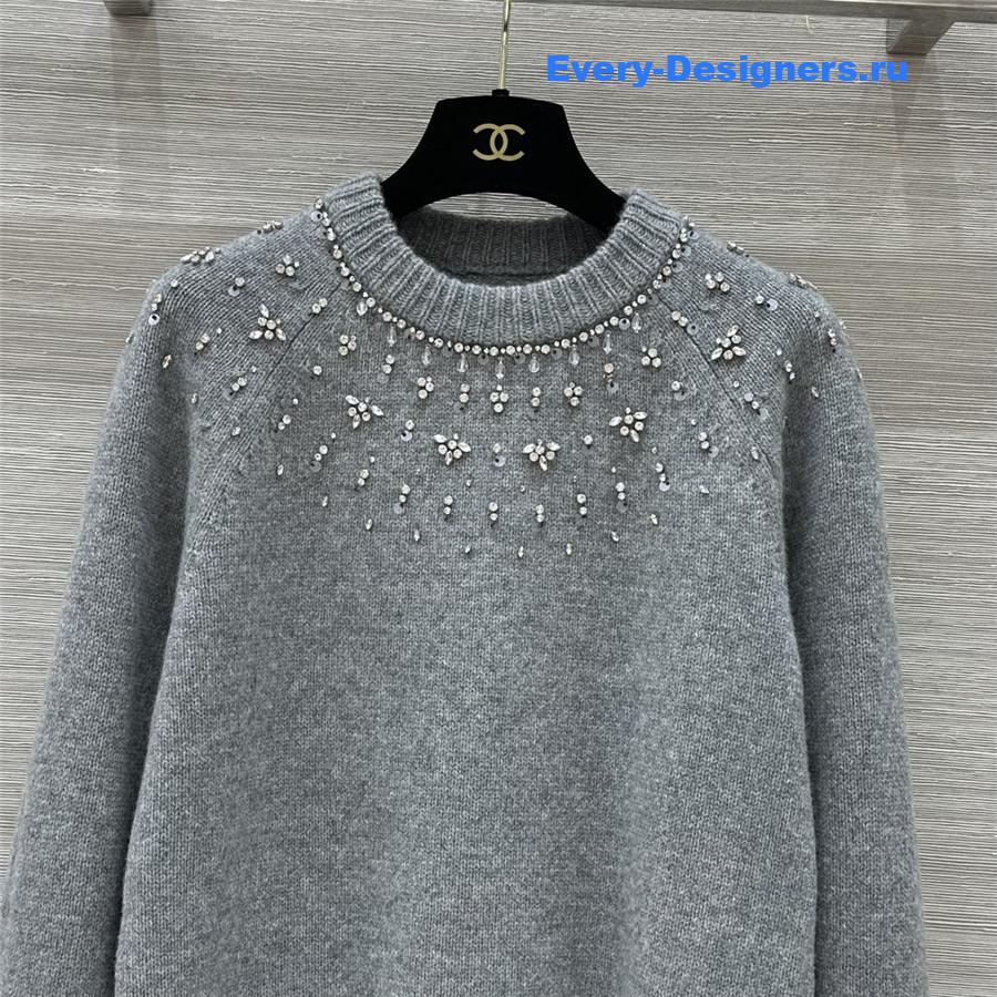 Gvc*1 oversized knit long sleeve top