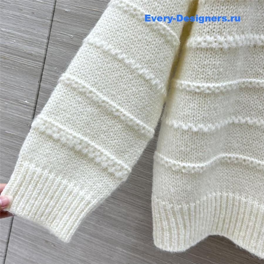 Ce1i*e logo cashmere sweater white