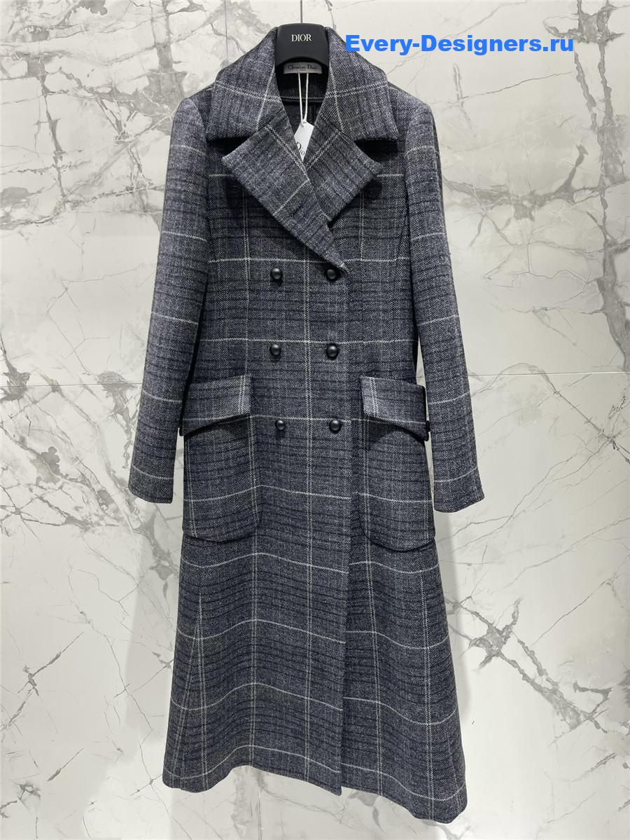 D10r slim-fit wool coat