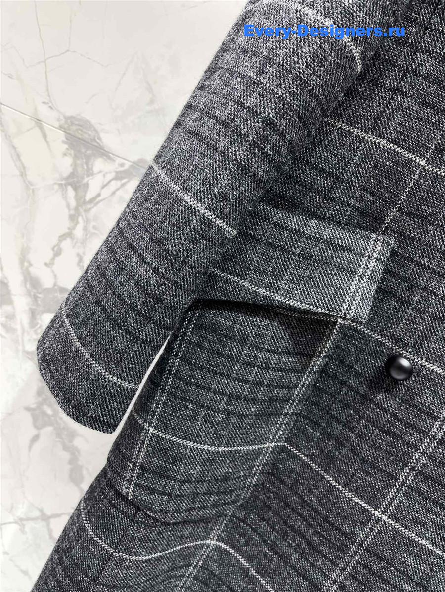 D10r slim-fit wool coat