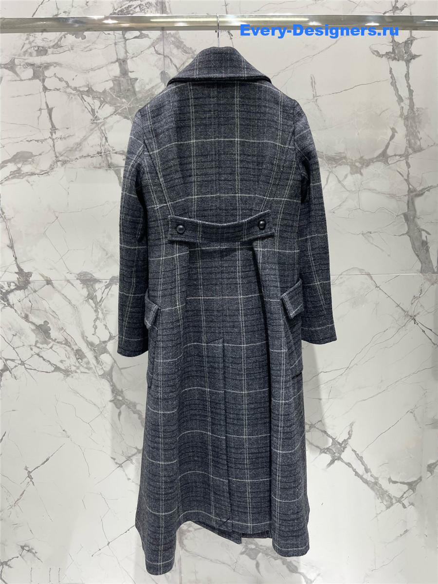 D10r slim-fit wool coat