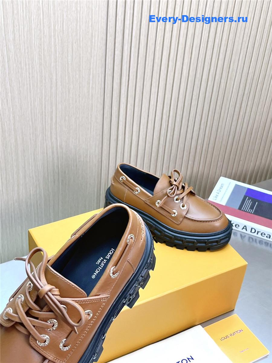 l0vis Vvtt0n lv record boat shoe brown