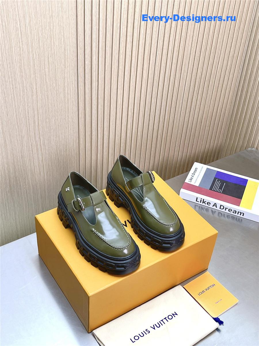 l0vis Vvtt0n lv record mary jane shoes green