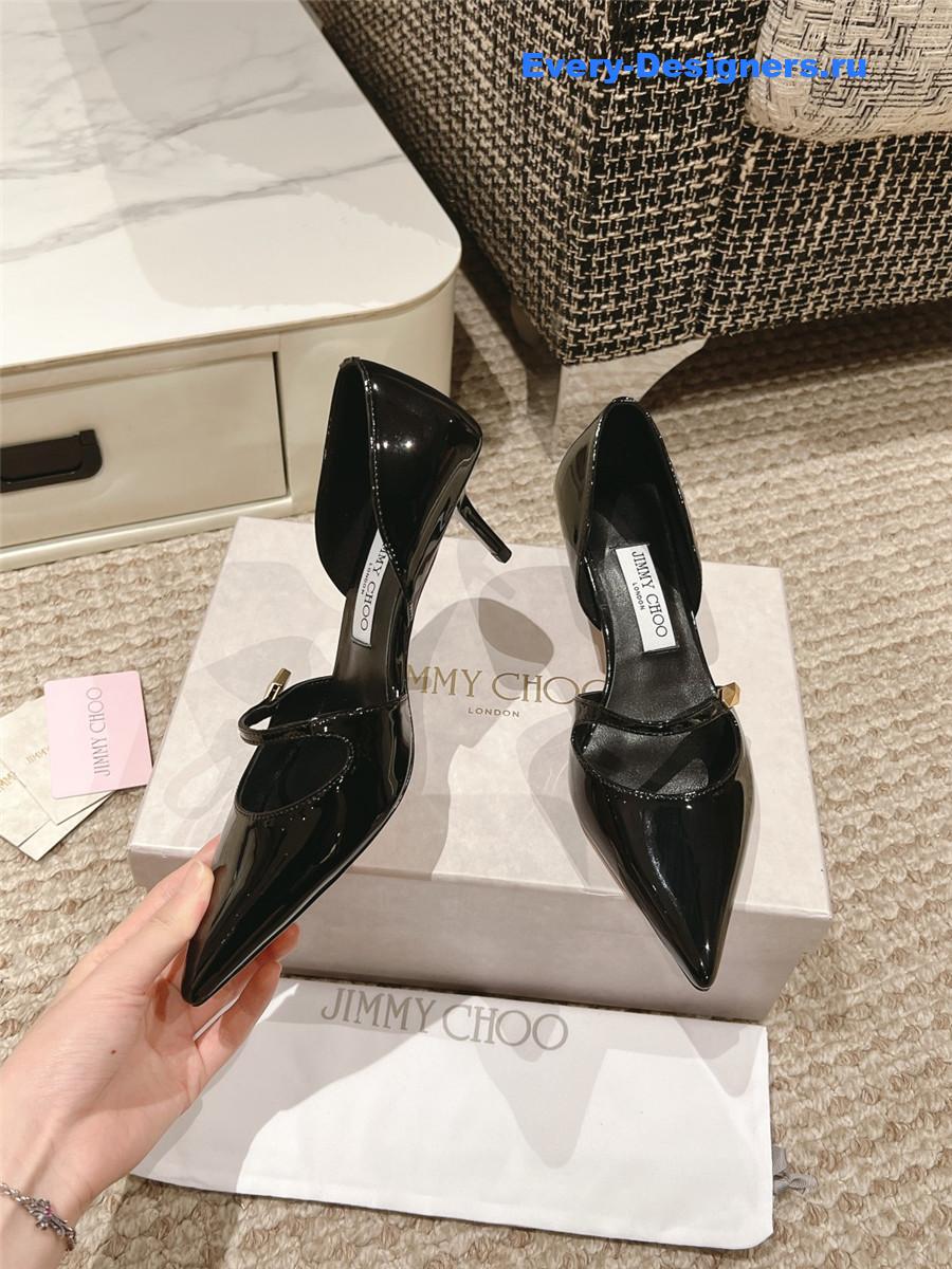 J1m*y Ch00 pointed toe mary jane pumps