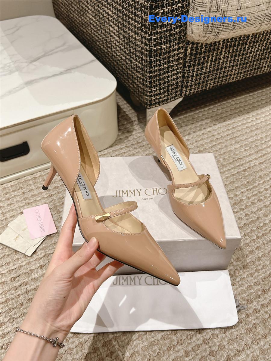 J1m*y Ch00 60mm carolyn pumps in nude