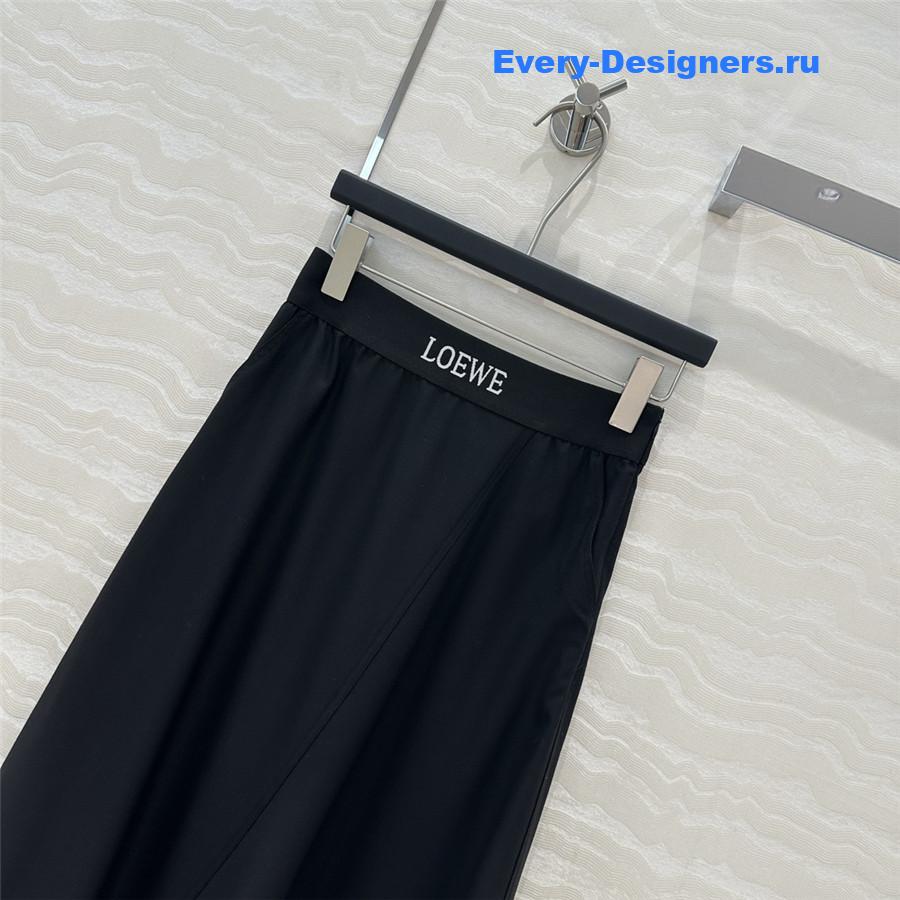 L0ew* relaxed wool midi skirt