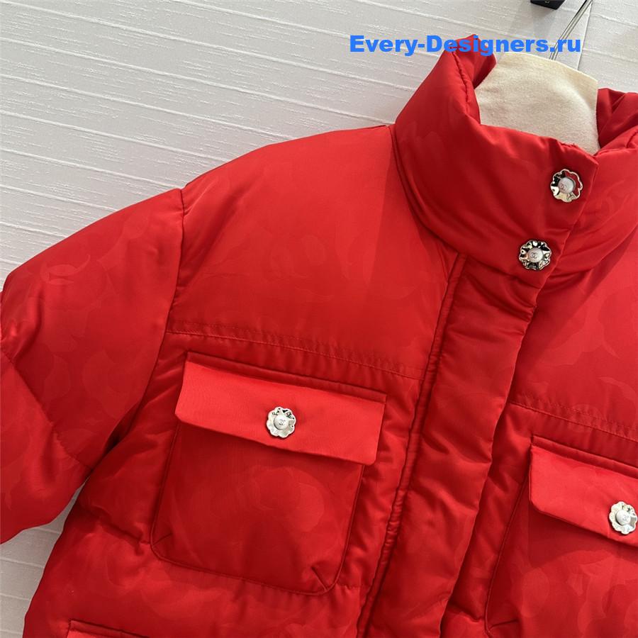 Ch**el stand collar down jacket