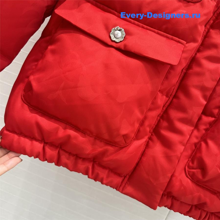 Ch**el stand collar down jacket