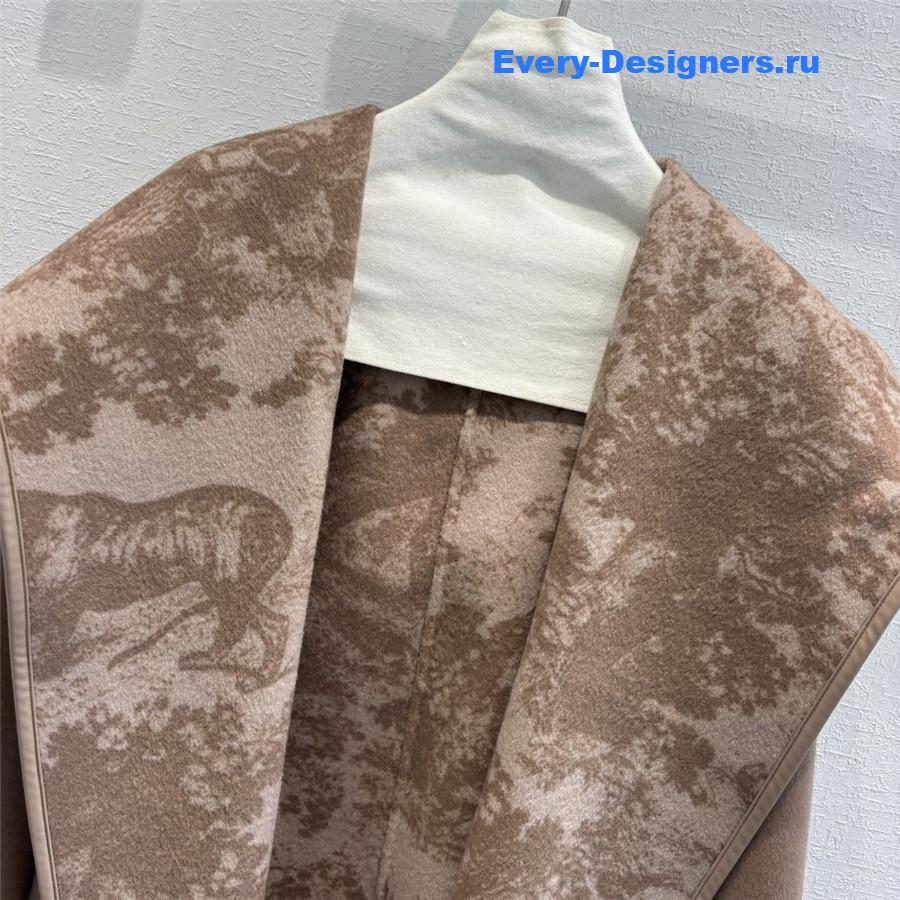D10r hooded short wool coat