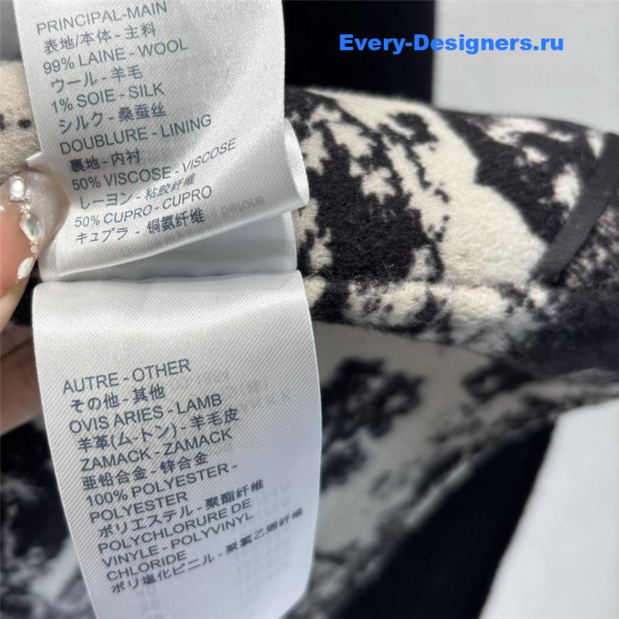 D10r hooded short wool coat