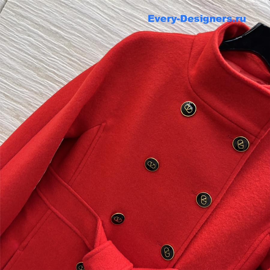 Va1e*ntin0 red wool coat