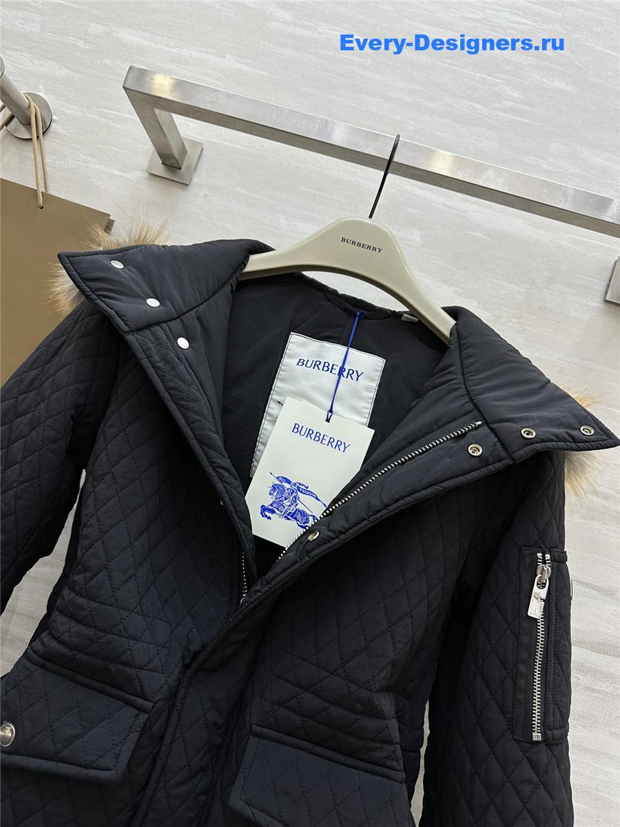 bv*b*rry D1am0nd quilted hooded jacket
