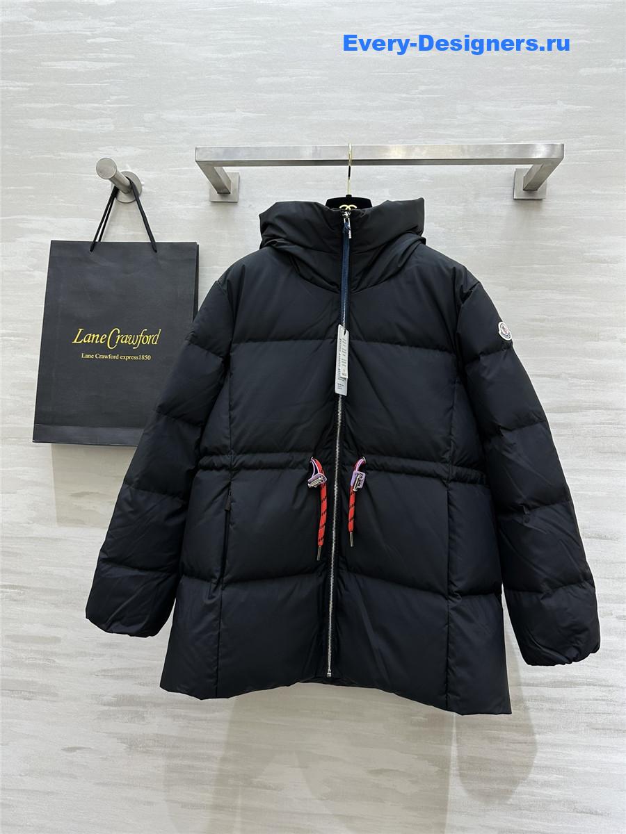 Moncler drawstring waist down jacket