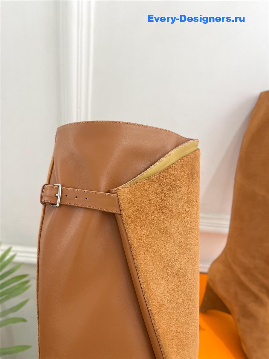 H**me5 brown suede hanae 85 long boots