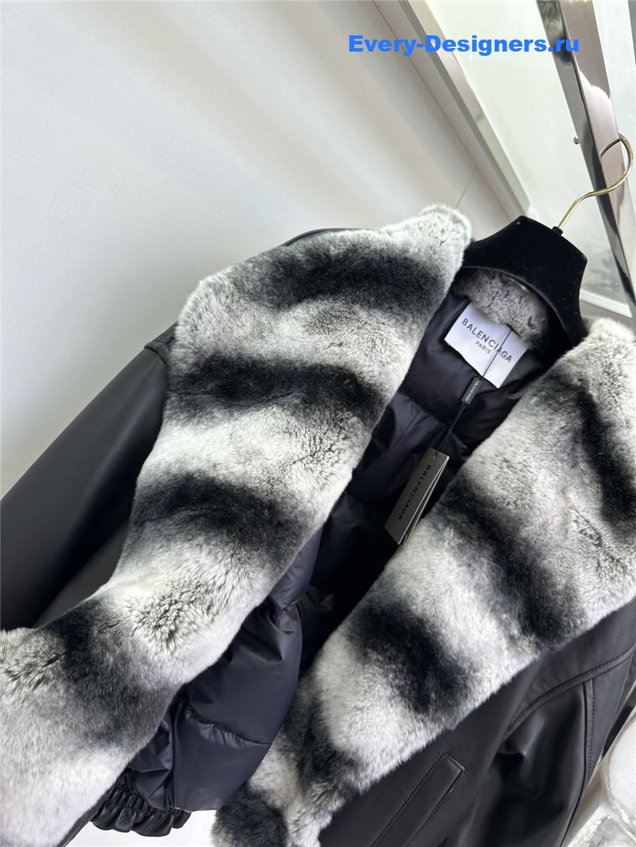 Ba1en*iaga sheepskin and goose down coat